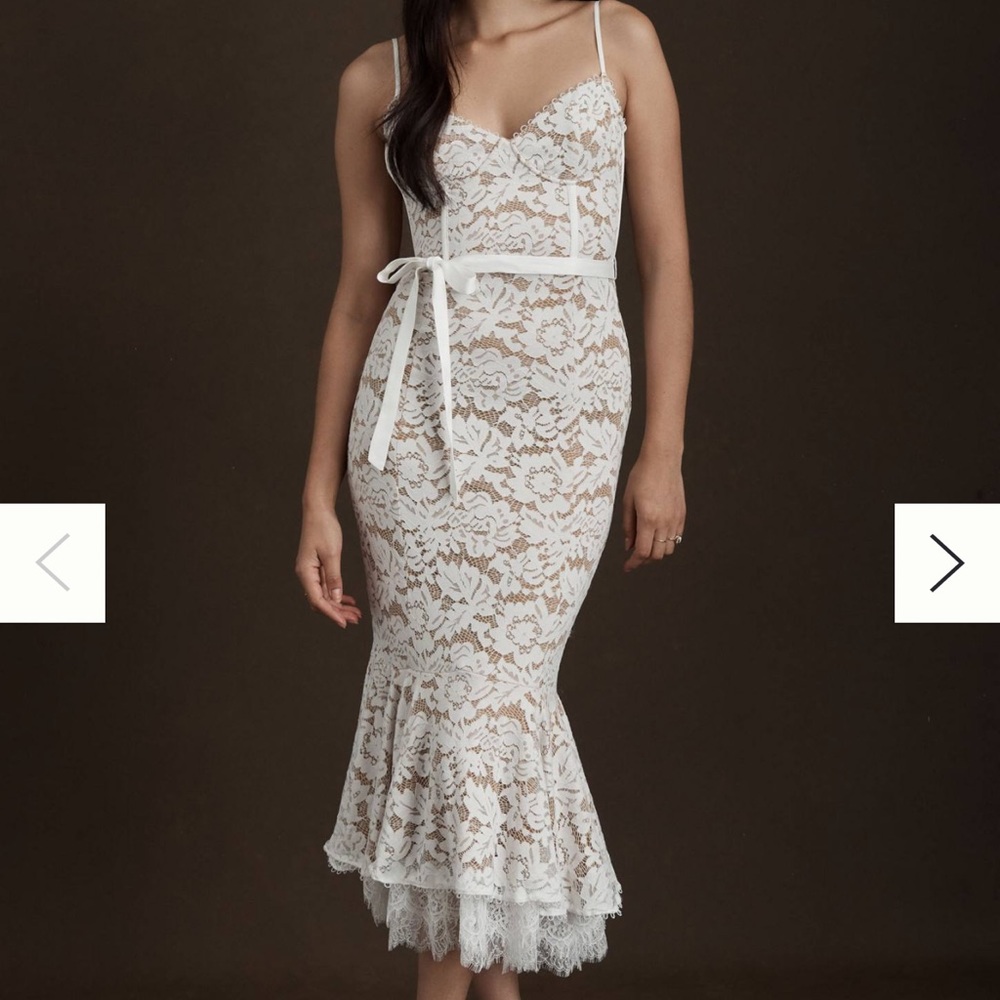 V Chapman Dress Naomi White - Size 8